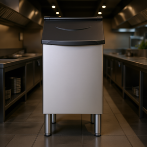 Bac de stockage pour machine à glaçons en acier inoxydable de qualité commerciale, capacité de 300 lb, pieds réglables pour restaurants et hôtels - Product Image 2