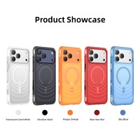Étui de téléphone magnétique Airbag pour iPhone 18 Pro Max, texture ondulée, protection contre les chutes, TPU, bord souple, antichoc, finition douce au toucher