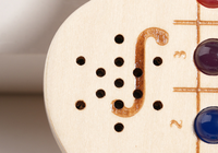 Guitare musicale en bois pour enfants avec boutons colorés, interrupteur et molette de volume – Jouet d'activités sensorielles léger
