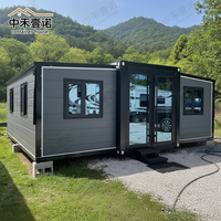 Maison conteneur industrielle mobile, résistante à l'humidité, au vent, aux ouragans, insonorisée et isolée, avec salon et salle de bain