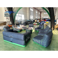 Canapé gonflable personnalisé imprimé, siège confortable, avec pompe intégrée pour le sport automobile et les événements en plein air