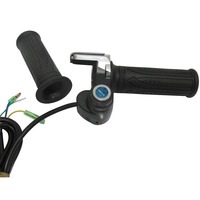 24V 36V 48V gaz d'accélérateur de torsion de vélo électrique avec affichage LCD serrure à clé pour vélo électrique Scooter pièces de vélo électrique