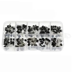 Ensemble de transistors TO-92, 200 pièces, BC327 BC337 2N2222 2N2907 2N3904 2N3906 S8050 S8550 A1015 C1815 PNP/NPN, 10 valeurs, D361 - Product Image 3