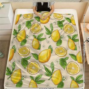 Tropical Fruit Flannel <b>Blanket</b> <b>Throw</b> <b>Blanket</b> Nap <b>Blanket</b> Breathable Skin Friendly for Bed Sofa Couch Custom Print OEM ODM - Product Image 6