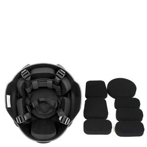 Casque ABS MiCH 2000 vert avec lampe tactique intégrée – Équipement de protection pour la sécurité personnelle et les sports de plein air - Product Image 3