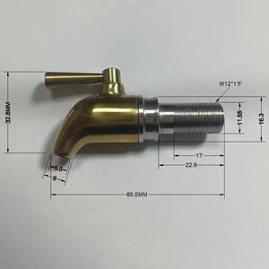 Màu đồng thép không gỉ spigots tap dự thảo bia Vòi Rượu Thùng Jar nước giải khát nước uống Dispenser tap - Product Image 6