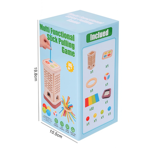 Jeu <span class=keywords><strong>de</strong></span> tirage <span class=keywords><strong>en</strong></span> bois trois-<span class=keywords><strong>en</strong></span>-un pour l'éducation précoce, reconnaissance des couleurs, développement <span class=keywords><strong>de</strong></span> l'intelligence, jeu <span class=keywords><strong>de</strong></span> table parent-enfant - Product Image 5