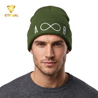 Bonnet tricoté réversible brodé automne/hiver de haute qualité pour hommes et femmes, motif camouflage à pois, idéal pour la plage et les affaires