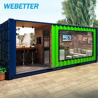 Restaurant modulaire extérieur WEBETTER en acier préfabriqué, bar de rue, café, restaurant modulaire en conteneur d'expédition