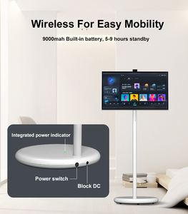 32 Inch White LED Android Smart <b>TV</b> 8MP Camera 8GB 128GB CPU Built-In Battery Touch Screen 27 Inches Mobile Monitor Cabinet - Product Image 2