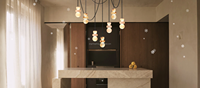 Lustres en laiton et albâtre, luminaires suspendus, luxe moderne pour la maison, îlot de cuisine, entrée, grand hall, salon