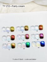 Gel Constructor UV Camaleón Aurora Opal Glitter en 9 Colores, Gel Semipermanente para Arte de Uñas para Salón y Uso Personal