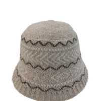 Vente directe d'usine Chapeau de pêcheur décontracté en laine mélangée à motif Fair Isle Chapeau façonnant pour l'hiver