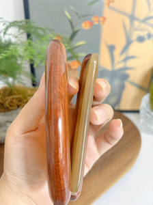Yangjiao Gua Sha Board Facial Eye Massage Tablero de sándalo púrpura con Bian Stone Rod para estirar y exfoliar - Product Image 6