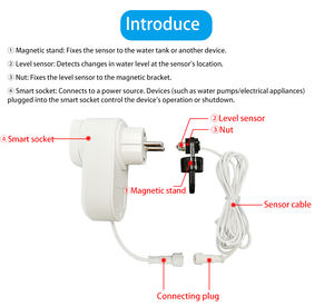 نظام ATO Socket-01 لملحقات أحواض السمك، مستشعر كشف مستوى السائل الأوتوماتيكي البصري، نظام التحكم في مستوى الإشارة لأحواض الأسماك - Product Image 3