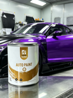 Peinture automobile acrylique économique 1K 2K haute brillance résistante aux UV pour réparation – Peinture solide