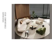 Canapé une place en velours de luxe léger haut de gamme pour la maison et le bureau, style nordique et Instagram, idéal pour les salons de beauté et les salles d'attente
