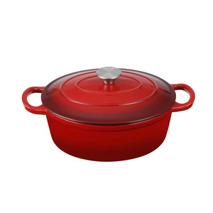 <span class=keywords><strong>Cocotte</strong></span> ovale <span class=keywords><strong>en</strong></span> <span class=keywords><strong>fonte</strong></span> de 3,5 L personnalisable avec couvercle, style français - Product Image 5