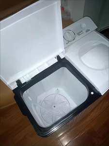 Laveuse et sécheuse à double baril semi-automatique domestique 7kg/7.5kg avec petits seaux en plastique - Product Image 4