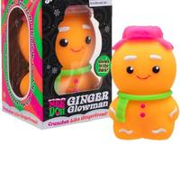 Nouveautés : Jouet en caoutchouc souple Ginger Glowman, balle anti-stress, boîte colorée, décoration de Noël 2026, jouets sensoriels