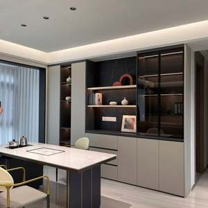 Customized Size Solid Wood <b>Sideboard</b> Cabinet Restaurant Furniture Made From Environmentally Protected Materials - Product Image 1