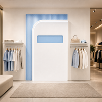 Meubles de présentation pour magasin de vêtements sur mesure, mur d'exposition, mobilier de vente au détail pour boutique de mode, showroom, entrée, équipements de magasin OEM ODM