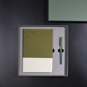 Juego de regalo verde de negocios de agradecimiento para hombres de dos piezas, cuaderno y bolígrafo, juegos de regalo corporativos Premium para ejecutivos o clientes de bufetes de abogados - Product Image 2