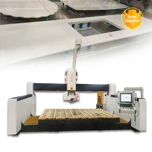Máquina cortadora de piedra de mármol con puente CNC de 5 ejes automática de perforación de piedra de arco inteligente profesional jcx