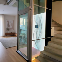 Ascenseur hydraulique certifié CE WEMET pour maison, extérieur/intérieur, pour villa, capacité 250kg-450kg, hauteur de levage personnalisable, sécurité avant tout