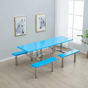 Precio al por mayor, resistente a la decoloración, tamaño personalizable, mesa de comedor Industrial, patio de comidas para ventas al por mayor - Product Image 1