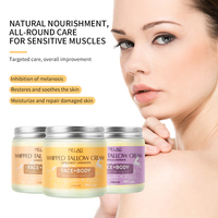 Crème de suif biologique à marque privée, hydratante pour les mains, au miel de Manuka, fouettée, issue de suif de bétail nourri à l'herbe, Halal