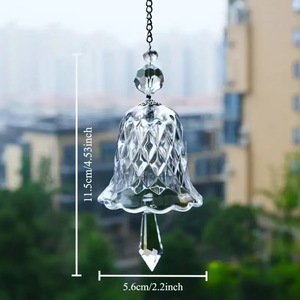 2026 nouveau carillon éolien <span class=keywords><strong>en</strong></span> verre de luxe Transparent <span class=keywords><strong>arc</strong></span>-<span class=keywords><strong>en</strong></span>-<span class=keywords><strong>ciel</strong></span> cristal carillon éolien fenêtre pendentif cloche verre jardin pendentif carillons éoliens - Product Image 3