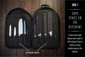 Free sample Chef Knife <b>Roll</b> Bag Professional Chef Knife <b>Roll</b> Bag <b>Canvas</b> Case with Adjustable Strap Special Purpose Bags - Product Image 5