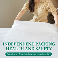 Vente en Gros de Draps et Taies d'Oreiller Jetables Respirants et Doux pour Lit Simple, Hôtellerie et Voyage – Parure de Lit
