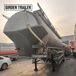 รถพ่วงบรรทุกสินค้าแบบถัง 2 เพลา 3 เพลา สำหรับบรรทุกแป้ง รถพ่วงไซโลซีเมนต์แบบตุรกี รถพ่วงบรรทุกซีเมนต์แบบถังขนาด 50 ตัน - Product Image 3