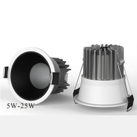 Spot LED encastré pour l'éclairage intérieur 5W 7W 9W 12W spot led doré rose