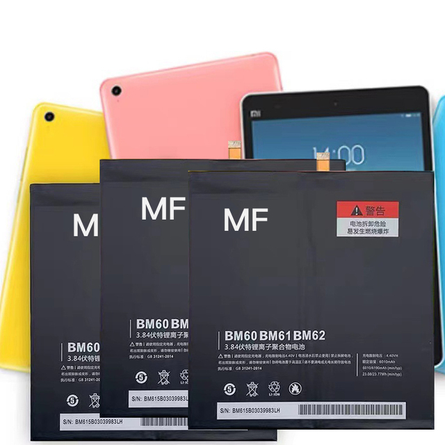 Custom High Capacity for XIAOMI Tablet Battery Replacement Phone Spare Parts for XIAOMI Pad 1 2 3 4 5 Plus Mipad Batteries