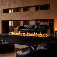 Inno-Fire Cheminée d'intérieur moderne de 150 cm (60 pouces) – Design tendance
