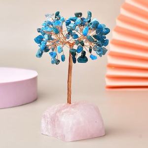 <span class=keywords><strong>Arbre</strong></span> de Vie en Cristal Naturel avec Base en Quartz Rose, <span class=keywords><strong>Arbre</strong></span> de Guérison en Pierres Précieuses Fait Main pour la Décoration Feng Shui de la Maison et du Bureau - Product Image 5