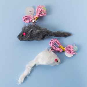 Factory New Interactive Self-Healing Cartoon <b>Cat</b> Toy Elastic Hanging Door Feather Teaser Stick Bell 2m Eco-Friendly <b>Plush</b> - Product Image 5