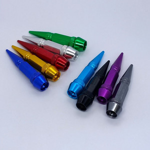 Red Car Tire Caps Tyre <strong>Trim</strong> Pressure Cover Long Spike <strong>Valve</strong> Stem Cap - Product Image 5