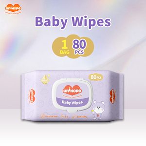 Lingettes humides en coton doux Unihope Top <span class=keywords><strong>Choice</strong></span> pour bébés, serviettes nettoyantes bénéfiques pour tout-petits, mouchoirs durables pour le confort en voyage en voiture - Product Image 2
