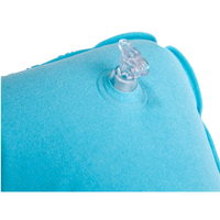 Conception personnalisée économique Flocage en PVC Oreiller en U gonflable pliable Oreiller de voyage pour le cou