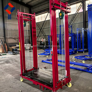 <span class=keywords><strong>Plataforma</strong></span> Elevadora Móvil Eléctrica de 300/500 kg, Sistema de Andamios con Control Remoto Eléctrico, Tubería de Acero Reforzada de 2m a 8m - Product Image 6