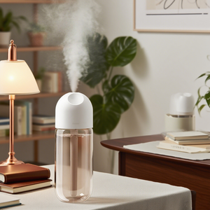 USB <strong>Mini</strong> 400ml Auto-Shut-Off Aromatherapy <strong>Humidifier</strong> Silent Portable for Cars Hotels Offices Households Made of Plastic - Product Image 1