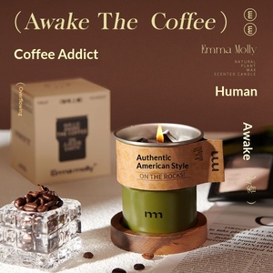 Coffret Cadeau Bougie Parfumée <span class=keywords><strong>Emma</strong></span> Molly Wax American Coffee KFSY Modèle Fabriqué en Chine Unisexe Souvenir Meilleur Ami Créatif Mariage - Product Image 3