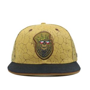 Casquette Snapback Sportive en Tissu Chanvre à 5 Panneaux avec Impression Numérique en Relief Unique – Vente en Gros - Product Image 1