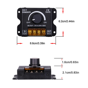 Controlador de Atenuación PWM con Interruptor Remoto Manual ESann para Tiras de Luces LED 5050 3528, DC 5V-24V 30A, Brillo Ajustable - Product Image 2