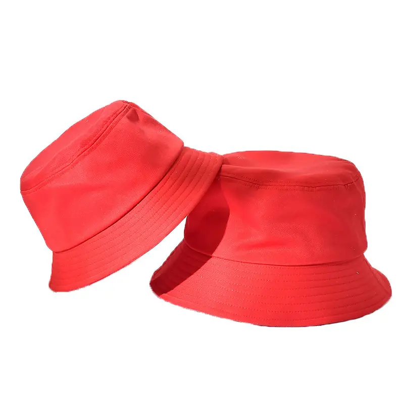 Wholesale Men'S And Women'S Summer Sun Basin Fisherman Hats Fashion Sun Hats Pure Cotton Light Board Solid Color Bucket Hats