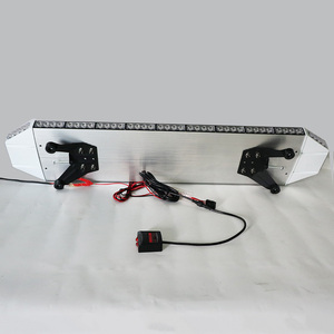 Biaochi 96 Barra de luces de advertencia LED delgada plata blanco aluminio 48 '122CM Barra de luz estroboscópica DE EMERGENCIA impermeable IP <span class=keywords><strong>65</strong></span> para cargador - Product Image 3